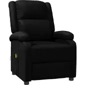 Syfax Massagesessel Schwarz Kunstleder