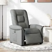 Prolenta Maison Exclusive - Relaxsessel Elektrisch Dunkelgrau Stoff