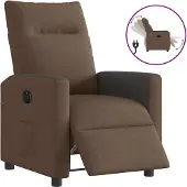 Syfax Relaxsessel Elektrisch Braun Stoff