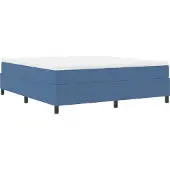 Syfax Plattformbettgestell Blau 180 x 200 cm Cordstoff