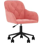 Syfax Bürostuhl dkd-home-decor Rosa Samt, 56 x 61 x (78-86) cm (B x T x H), 110 kg belastbar, 360 Grad drehbar
