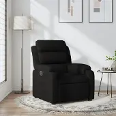 vidaXL Möbel Relaxsessel Schwarzer Stoff - Fernseh- & Relaxsessel 3205722