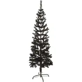 Prolenta Maison Exclusive - Schlanker Weihnachtsbaum Schwarz 150 cm