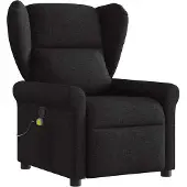 Syfax Massagesessel Schwarz Stoff