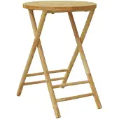 Syfax Gartentisch Klappbar Ø55x75 cm Bambus