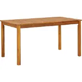 vidaXL Möbel Gartentisch 140x80x74 cm Massivholz Akazie - Gartentische 42618