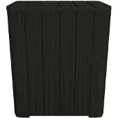 Syfax Gartentisch mit Abnehmbarer Tischplatte Schwarz Polypropylen