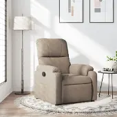 Prolenta Maison Exclusive - Relaxsessel Taupe Mikrofasergewebe