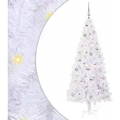 Syfax Künstlicher Weihnachtsbaum Weiß 180 cm PVC und Stahl