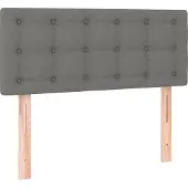 Syfax Kopfteil Dunkelgrau 90x5x78/88 cm Stoff
