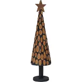 Syfax Weihnachtsbaum mit Ständer Braun 120 cm Massivholz Teak