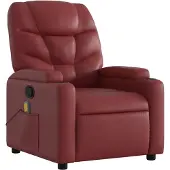 Sonstiges Massagesessel Weinrot Kunstleder