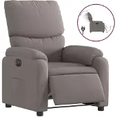 Syfax Relaxsessel Elektrisch Taupe Stoff
