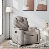 vidaXL "2026 Promotion" Relaxsessel/Loungesessel/TV-Sessel - Taupe Stoff - Couchsessel CC22602