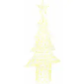 Syfax Weihnachtsbaum mit 240 LEDs Warmweiß 150 cm Acryl