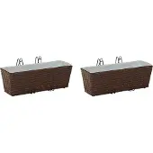 Syfax Balkon 2 pcs 50 x 17 x 17 cm Metall