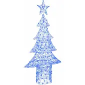 Syfax Weihnachtsbaum mit 240 LEDs Blau 180 cm Acryl