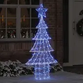 Prolenta Maison Exclusive - Weihnachtsbaum 240 LEDs Blau 180 cm Acryl