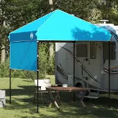 vidaXL Pavillon-Zelt Blau 200 x 200 cm Oxford Stoff
