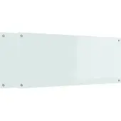 vidaXL Küchenrückwand 2 stk. Weiß 120 x 50 cm Gehärtetes Glas