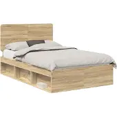 Syfax Bettrahmen Sonoma 120 x 190 cm Massives Kiefernholz