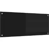 Syfax Küchenrückwand Schwarz 100 x 40 cm Gehärtetes Glas