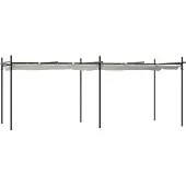 Syfax Pergola mit Schiebedach Creme 589x292x230 cm