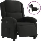 Syfax Relaxsessel Elektrisch Schwarz Stoff