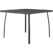 Syfax Gartentisch Anthrazit 100x100x72 cm Stahlgitter