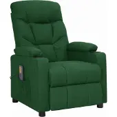 Syfax Massagesessel Dunkelgrün Stoff