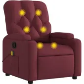 Syfax dkd-home-decor Massagesessel Stoff Weinrot 74 x 86,5 x 93,5 cm