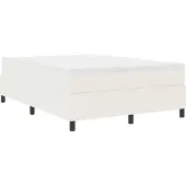 Syfax Plattformbettgestell Creme 160 x 200 cm Cordstoff