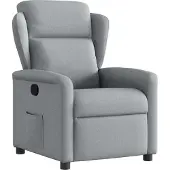 Prolenta Maison Exclusive - Relaxsessel Hellgrau Stoff