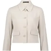 Betty Barclay Blazer-Jacke mit 3/4 Arm in Grau Beige | Gr.: 48