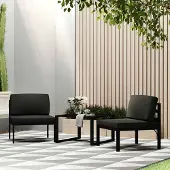vidaXL "im Angebot" Couchtisch Aluminium Anthrazit - Stapelsessel CC20237