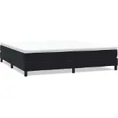 Syfax Boxspringbett ohne Matratze Schwarz 200x220 cm Samt