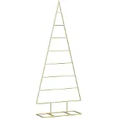 Syfax Metall Weihnachtsbaum Gold 125 cm Pulverbeschichteter Stahl