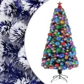 Syfax Künstlicher Weihnachtsbaum mit Beleuchtung 120 cm Glasfaser
