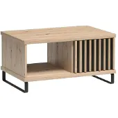 Beautysofa Couchtisch mit 1 Schublade mit Metallbeinen CAYA C-8, Artisan
