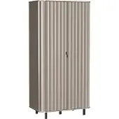 Beautysofa Drehtürenschrank mit zwei Türen NEVADA NO-8, Clay Grey