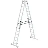 Proregal Sprossen-Stehleiter 4-Teilig mit Traverse 4 x 8 Sprossen
