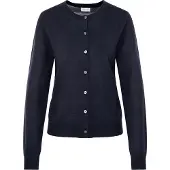 Seidensticker Strickjacke , Herren, Gr. S, navy, 90% Wolle, 10% Seide, unifarben, regular fit, Strickjacken Strickjacke, Cardigan