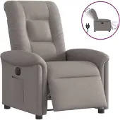 Prolenta Maison Exclusive - Relaxsessel Elektrisch Taupe Stoff