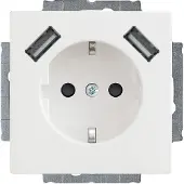Busch-Jaeger SCHUKO-2x USB Steckdose 20 EUCB2USB-84 2CKA002011A6273