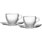 Ritzenhoff & Breker Espresso-Set BARISTA 4-teilig aus Klarglas