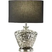 Searchlight Tischlampe Network Chrom mit Schwarz
