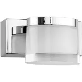 Nova Luce SABIA LED Wandleuchte Chrom 5W IP44 Warmweiss 12x9,8x7,5cm 9122311