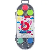 Bruynzeel Wasserfarbe Metallic/Neon 12er-Set, Mehrfarbig