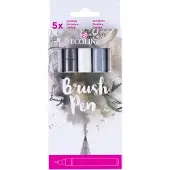 Ecoline Bruynzeel Pinselstift-Set Schatten, 5 Farben