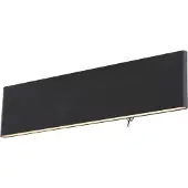 Globo Lighting Wandleuchte Aluminium schwarz, Acryl opal, weiß, Kippschalter, Richtung Lichtschein: auf- und abwärts, BxH: 295x80mm, AL: 45mm, inkl. LED 12W 230V, 1400lm Source, 380lm Output, 3000K